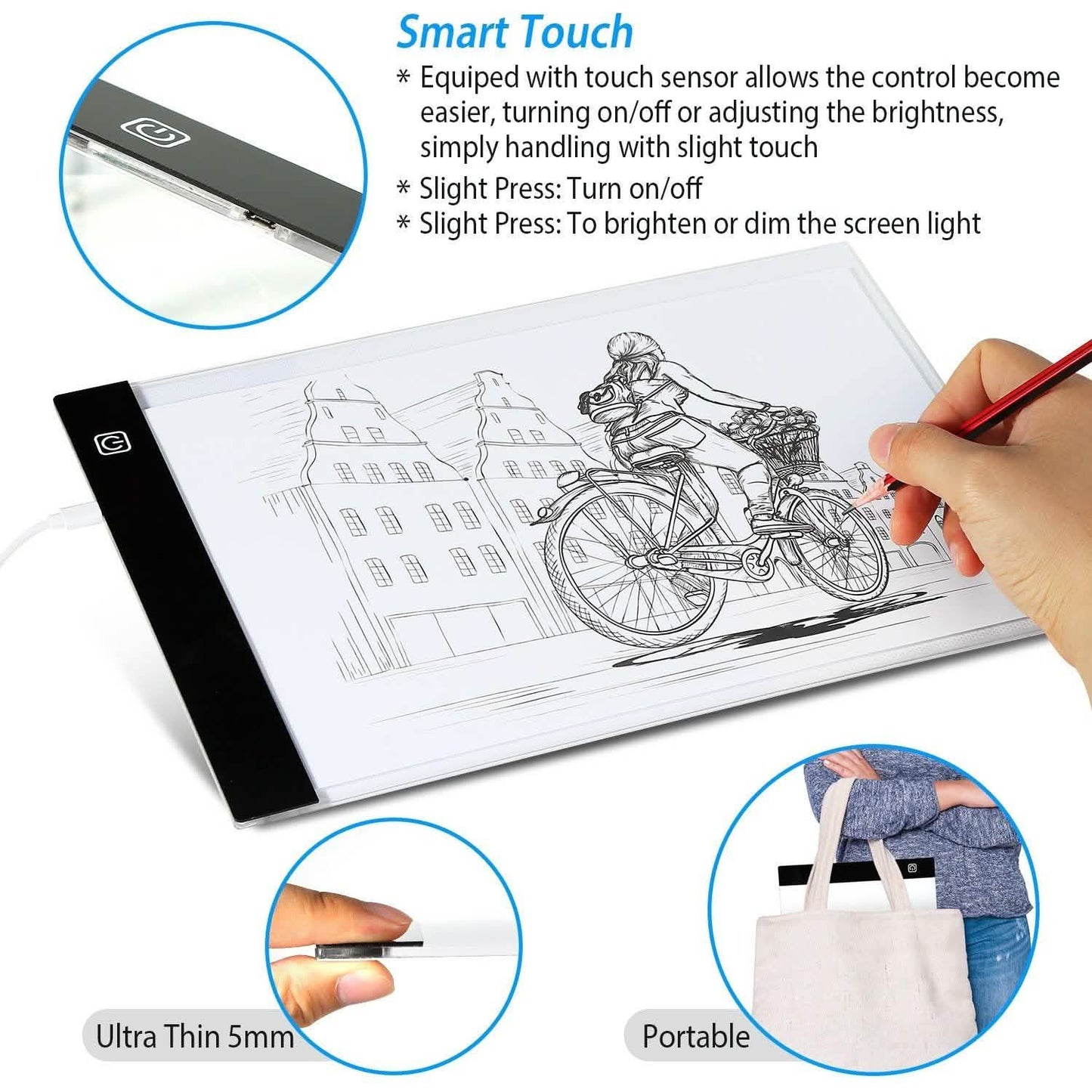 A4 LED Light Box Tracer School, Office & Art Supplies - Tophatter Daily Deals