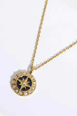 Zircon Decor North Star Pendant Copper Necklace Necklaces - Tophatter Daily Deals