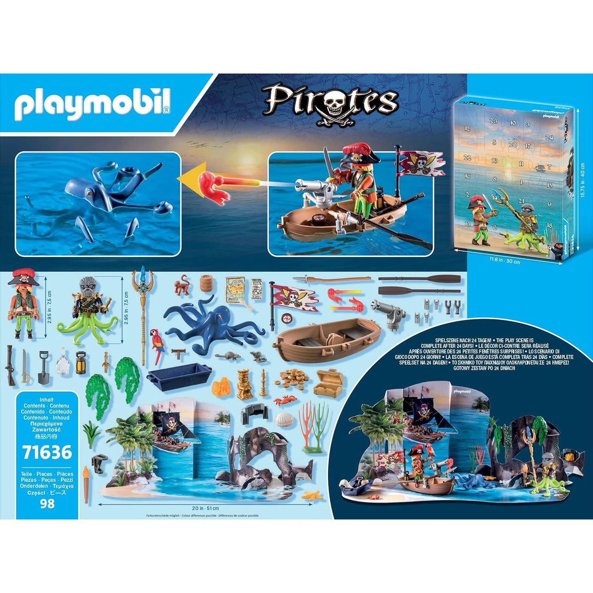 Playmobil Pirates - Children Pirate Toy Kids Christmas Advent Calendar Advent Calendar - Tophatter Daily Deals