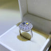 2 Carat Moissanite 925 Sterling Silver Ring 2 Carat - Tophatter Daily Deals