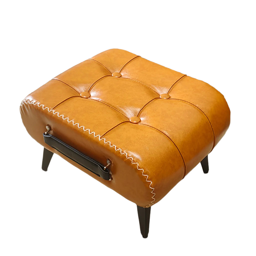 Faux Leather Shoe Changing Stool with Storage Dressing Table Stools - Tophatter Daily Deals