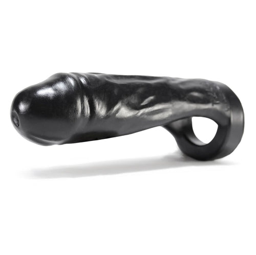 Thug Double Fucker Black - Thick Girth Silicone Penetrator - 8 Inch > Sex Toys For Men > Penis Sleeves - Tophatter Daily Deals