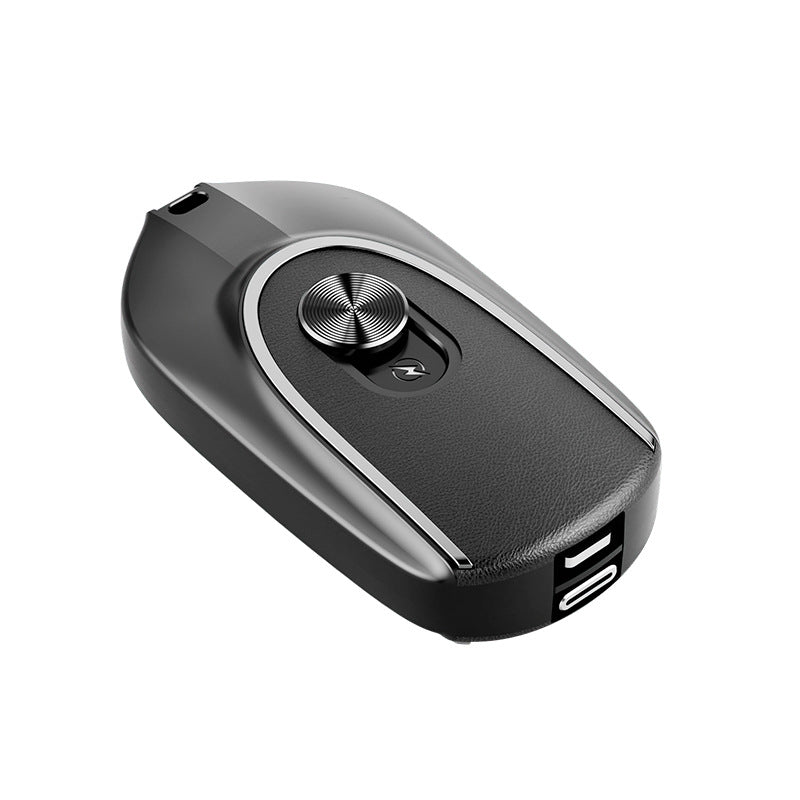 2 In 1 Mini Keychain Power Bank Keyring Hanging Buckle 2 Output Interfaces 5V 1200MAH Backup Power Bank Retractable Plug Waterproof Phone Charging Accessories 0 - Tophatter Daily Deals