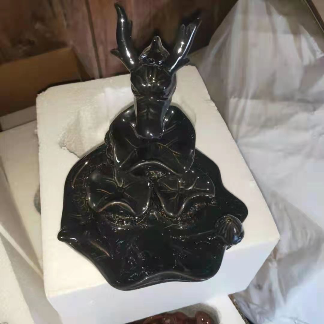 Backflow Incense Burner Creative Leading Furniture Accessories Black 0 - Tophatter Daily Deals