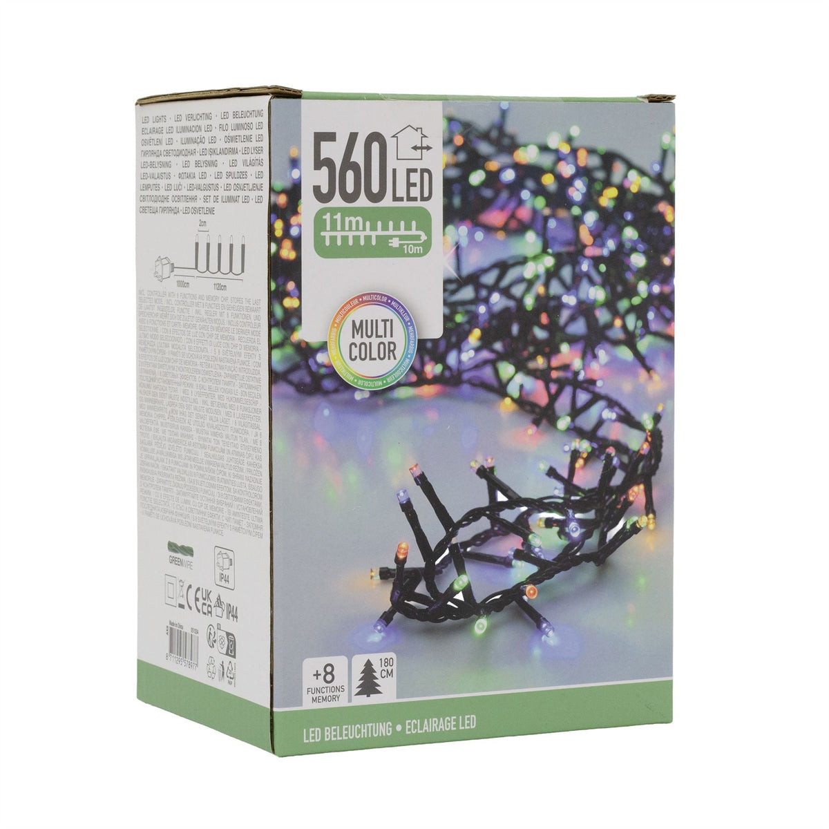 Multicoloured Christmas Fairy Lights | 560 LED Tree Lights with 8 Functions Fairy Lights - Tophatter Daily Deals