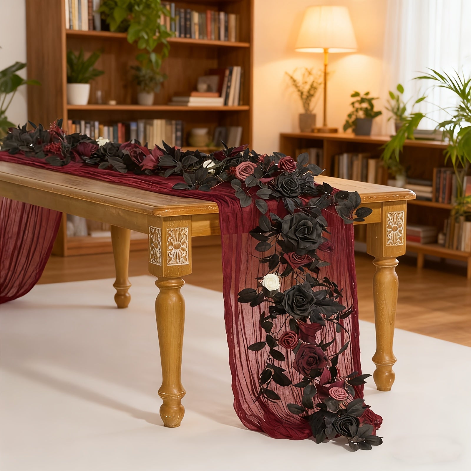 Halloween Artificial Garland Rose Vine Halloween - Tophatter Daily Deals