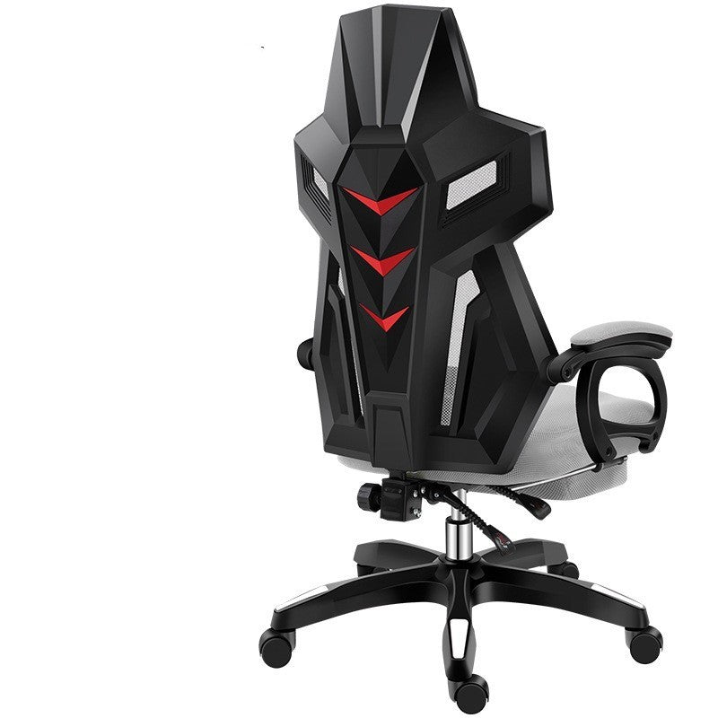 Backrest Staff Ergonomic Game Swivel Chair Reclinable Seat Black frame gray mesh and shel 0 - Tophatter Daily Deals