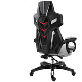 Backrest Staff Ergonomic Game Swivel Chair Reclinable Seat Black frame gray mesh and shel 0 - Tophatter Daily Deals