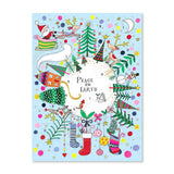 Peace on Earth Christmas Advent Calendar | Santa & Reindeer Christmas Calendar Advent Calendar - Tophatter Daily Deals