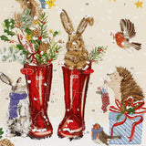 Christmas Wellies Traditional Picture Advent Calendar, 24 Door Calendar, 32.5cm Advent Calendar - Tophatter Daily Deals