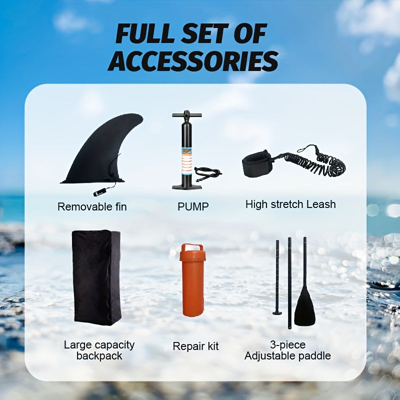Inflatable Stand-Up Surfboard Surfboards - Tophatter Daily Deals