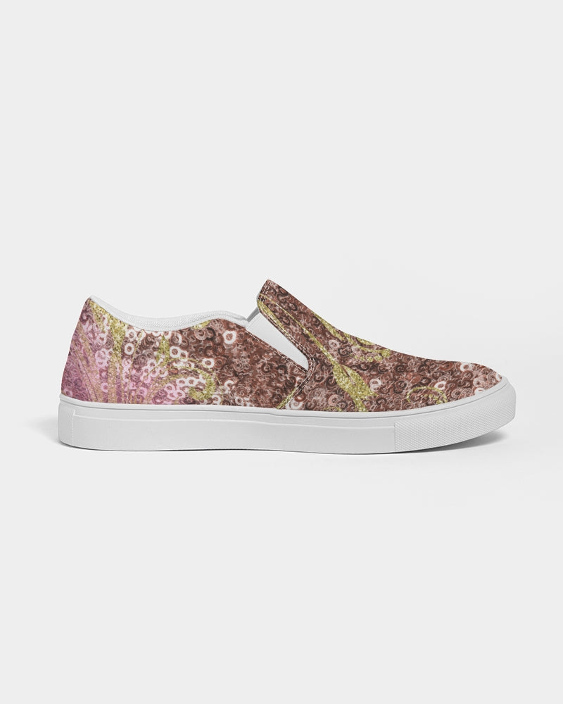 BEAUTIFUL PURPLE GITTER DESIGN CREATED BY FLIPSTYLEZ Women's Slip-On Canvas Shoe Women - Tophatter Daily Deals