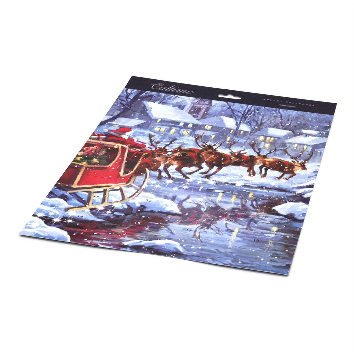 Santa Sleigh Christmas Advent Calendar | Picture Advent Calendar - 41x31.5cm Advent Calendar - Tophatter Daily Deals