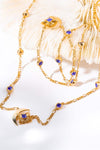 Moon & Star Shape Zircon Pendant Necklace Necklaces - Tophatter Daily Deals