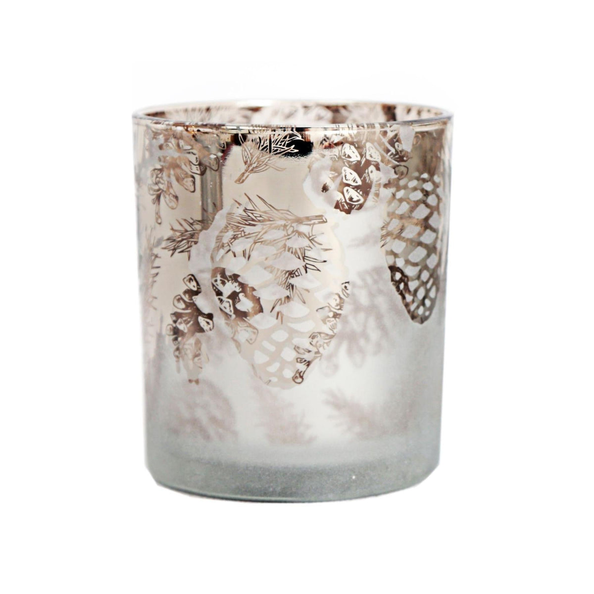 Christmas Silhouette Tealight Holder Ornament ~ Xmas Frosted Glass Candle Decoration ~ Design Varies Candle Holder - Tophatter Daily Deals