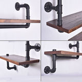American Country Multi-functional Industrial Style Solid Wood Iron Storage Rack Towel Rack Hanger Table And Chair Coffee Table Furniture 0 - Tophatter Daily Deals