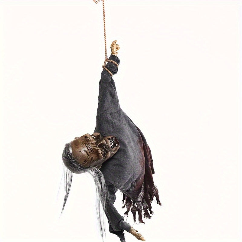 Halloween Hanging Skull Decoration LED with Sound Halloween - Tophatter Daily Deals