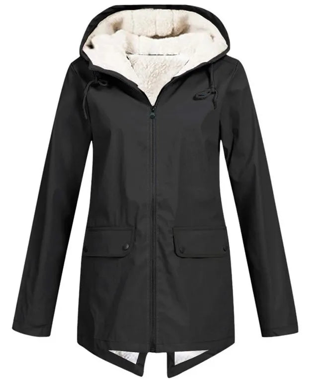 Waterproof Cozy Women’s Jacket – Fleece Lined Parka Coat - Tophatter Daily Deals