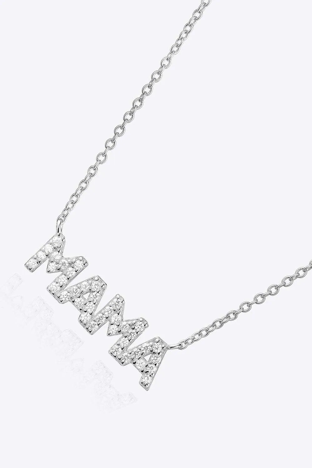 MAMA Zircon 925 Sterling Silver Necklace Necklaces - Tophatter Daily Deals