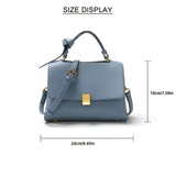 Top Handle Flap Handbag with Gold Clasp and Crossbody Strap Handbags & Wallets - Tophatter Daily Deals