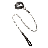 Euphoria Collection Collar With Chain Leash Black Velvet and Vegan Leather > Bondage Gear > Collars & Leashes - Tophatter Daily Deals