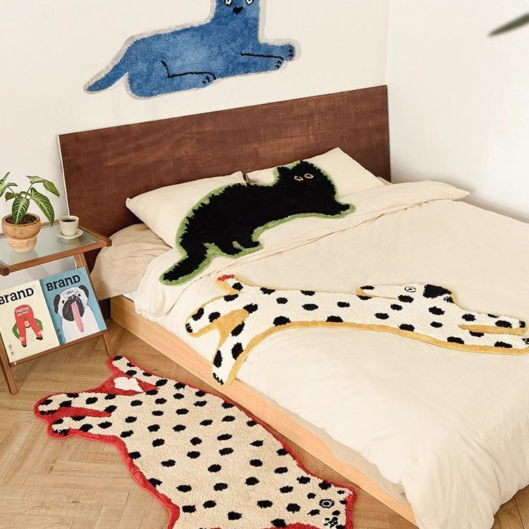 Cute Abstract Dogs & Cats Floor Mat 0 - Tophatter Daily Deals