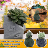 3D Printed Plant Pot Table Top RPG Dice Succulent Planter Set Home Decoration Multifunction Garden Flower Pot 0 - Tophatter Daily Deals