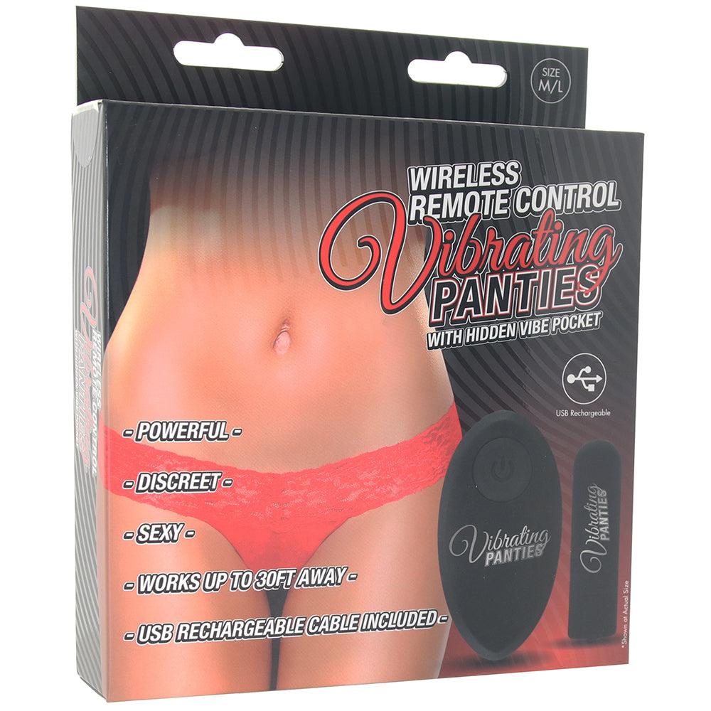 Wireless Remote Vibrating Red Panties /L Vibrators > Wearable & Panty Vibrators - Tophatter Daily Deals