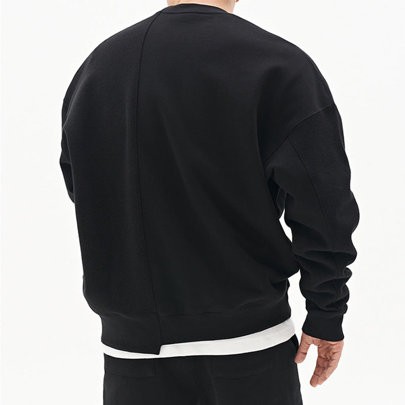 Oversized Mens Pullover Sweater - Crew Neck, Cotton, Casual 3D Changing Face Moving Picture Frame - Tophatter Daily Deals