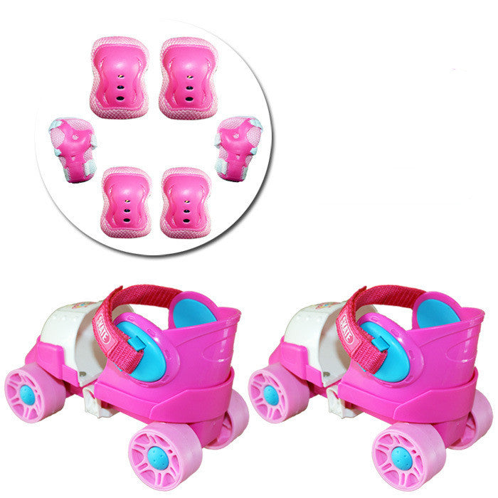 Baby Beginner Four Roller Skating Shoes E 0 - Tophatter Daily Deals