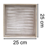Rustic Grey Wash Wooden Tray | Distressed Grey Display & Jewellery Dish - 25cm Tray - Tophatter Daily Deals