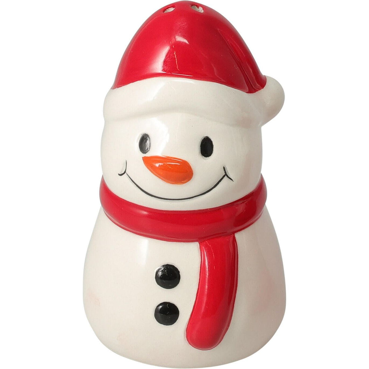 Christmas Santa & Snowman Salt and Pepper Shakers | Ceramic Salt & Pepper Set Salt and Pepper Shakers - Tophatter Daily Deals