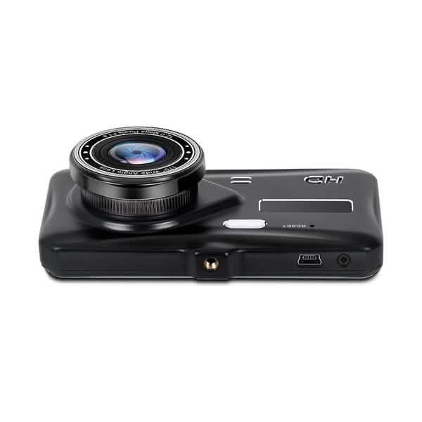 A6T 4-Inch 170° Wide Angle Full HD 1080P Car DVR Dual Lens Dash Cam Rear View Camera Video Recorder with Touch Screen Automotive - Tophatter Daily Deals