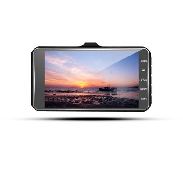 A6T 4-Inch 170° Wide Angle Full HD 1080P Car DVR Dual Lens Dash Cam Rear View Camera Video Recorder with Touch Screen Automotive - Tophatter Daily Deals