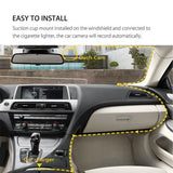 A6T 4-Inch 170° Wide Angle Full HD 1080P Car DVR Dual Lens Dash Cam Rear View Camera Video Recorder with Touch Screen Automotive - Tophatter Daily Deals