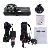 A6T 4-Inch 170° Wide Angle Full HD 1080P Car DVR Dual Lens Dash Cam Rear View Camera Video Recorder with Touch Screen Automotive - Tophatter Daily Deals