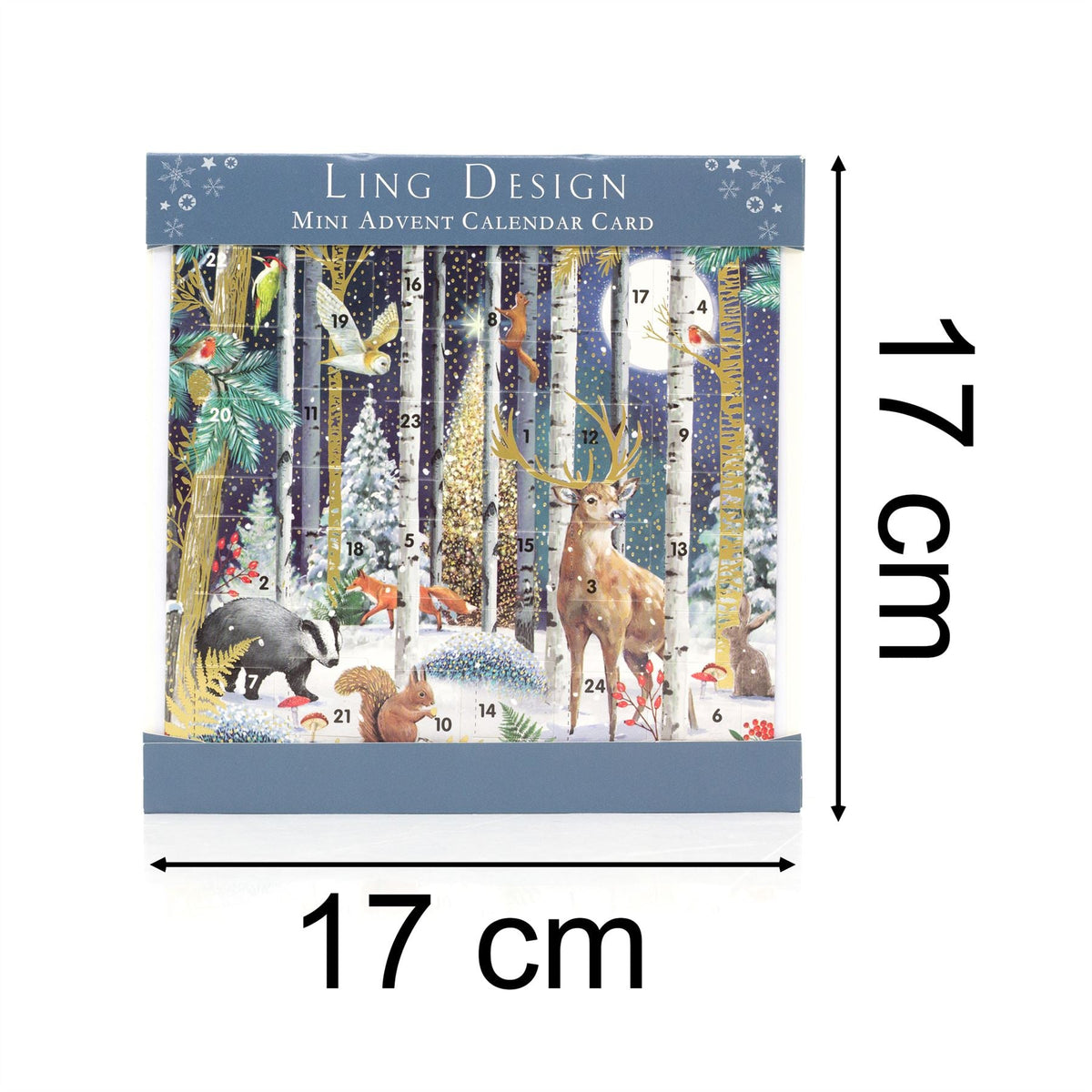 Magical Forest Christmas Advent Calendar Greetings Card | Door Advent Calendar Advent Calendar - Tophatter Daily Deals
