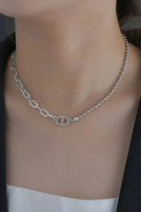 Stainless Steel Two-Piece Necklace Set Necklaces - Tophatter Daily Deals