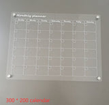 Acrylic Message Board Note Board Exhibition Board 300x200 calendar 0 - Tophatter Daily Deals