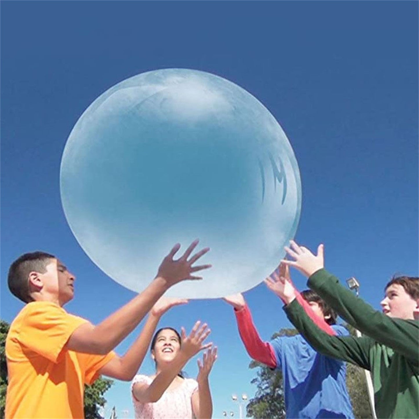 Big Inflatable Ball Children's Toy Elastic Ball Water Ball Bubble Ball Inflatable Ball 0 - Tophatter Daily Deals