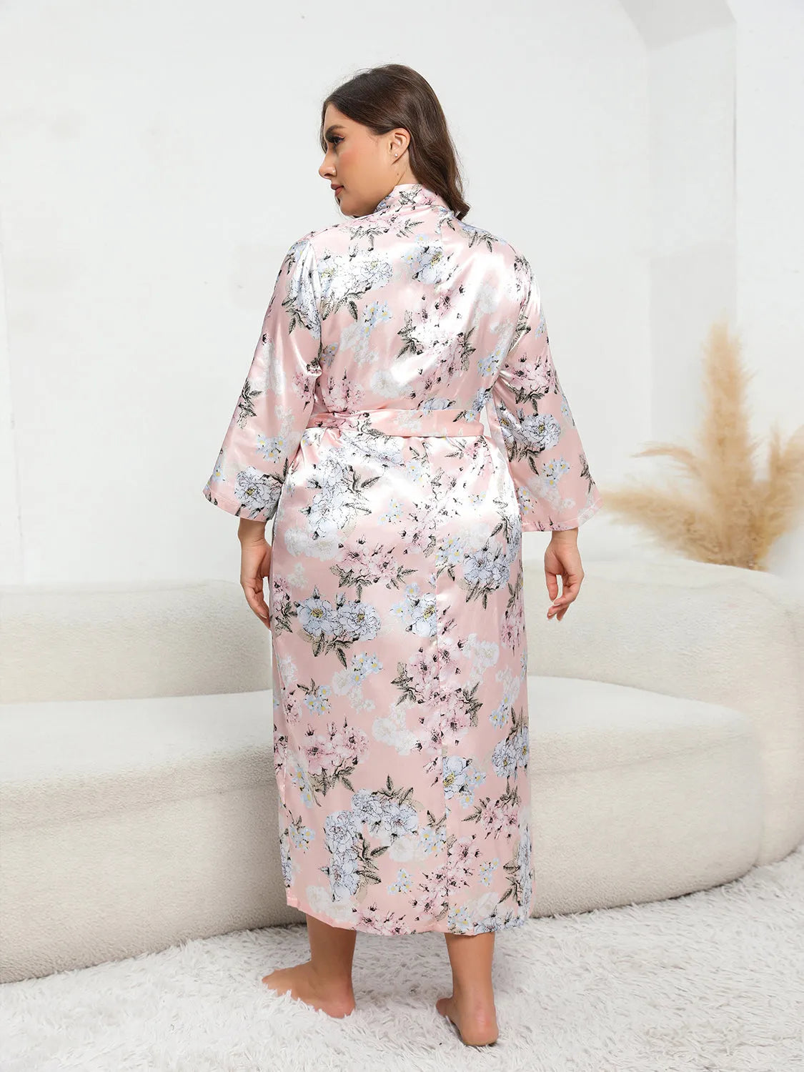 Plus Size Tie Waist Robe Sleep Dresses - Tophatter Daily Deals