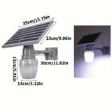 Solar LED Outdoor Light with Remote Control Home & Garden > Solar Panels - Tophatter Daily Deals