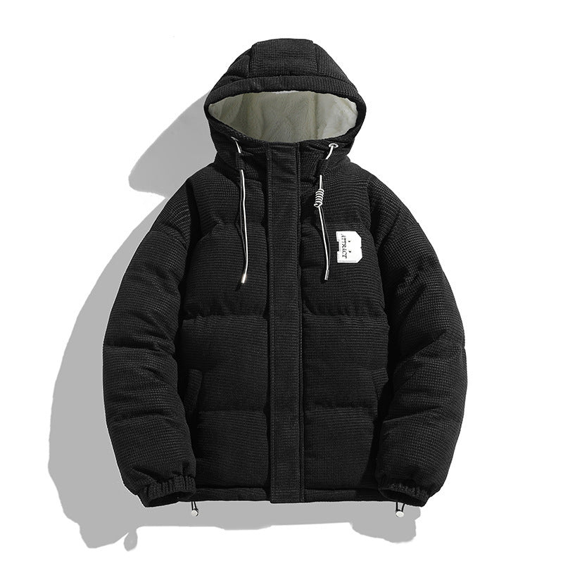 Insulating Men Puffer Jacket - Quilted Corduroy, Winter 3D Changing Face Moving Picture Frame - Tophatter Daily Deals