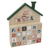 Wooden House Highland Cow Christmas Advent Calendar | Fill Your Own Calendar Advent Calendar - Tophatter Daily Deals