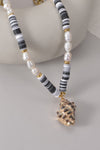 Two-Piece Pearl Stainless Steel Necklace Set Necklaces - Tophatter Daily Deals