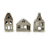 Silver Metal House Shaped Tealight Candle Holder | Christmas Tea Light House Candle Holder - Tophatter Daily Deals