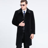 Warm Classic Men's Overcoat - Midlength Wool Cashmere 3D Changing Face Moving Picture Frame - Tophatter Daily Deals