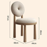 Berber Fleece Chair Home Dining Room Dining Chair Nordic Designer Chair Armchair Desk Chair Make-up Chair Cosmetic Chair 0 - Tophatter Daily Deals