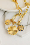 Zircon Sun Pendant Chunky Chain Necklace Necklaces - Tophatter Daily Deals