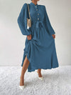 Tie Waist Long Sleeve Dress Casual Dresses - Tophatter Daily Deals